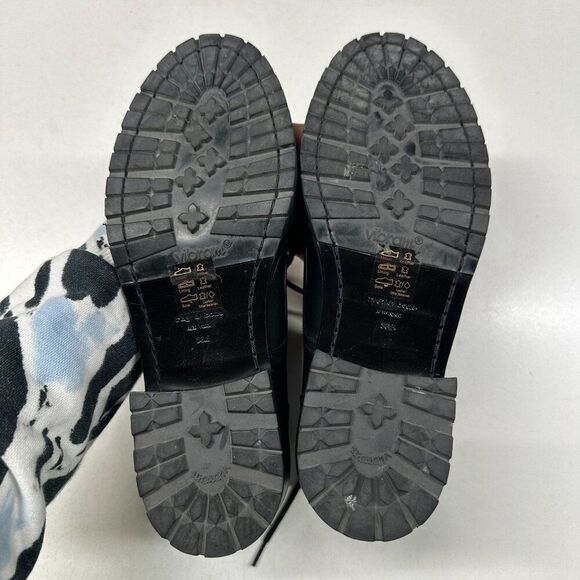 Rag & Bone Cannon Black Leather Combat Boots Womens Size 38.5 - Picture 13 of 16